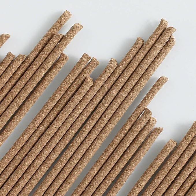 Asayu Japan Traditional Smoke Gift Set with Incense Holder and Brass Stand, Patchouli Incense Sticks with Mini Aquamarine