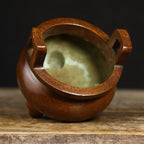 Brass Incense Burner Chinese Traditional Incense Burner Kit Zen Copper Incense Burner Office Home Yoga Room Sandalwood Burner Decoration Censer