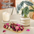 SCENTORINI Potpourri Bags, Potpourri Vase Filler, 10.44 oz Rose Scented Bowl Fillers for Home Decor, Dried Flower for Coastal Bathroom Beach Decor