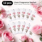 12 Pcs Rose Sachets Long Lasting Air Freshener Fragrance Potpourri Bags Odor Eliminator for Home Closet Drawer Deodorizer