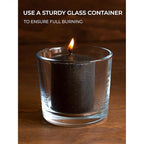 CANDWAX Long Lasting Unscented Black Votive Candle Set of 36 - Perfect as a Halloween Candles Bulk Pack - 1.5x1.7 inch Black Votives