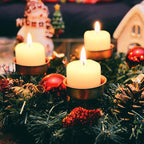 72 Packs Ivory Votive Candles, Unscented Small 1.5 Inch by 1.25 Inch Bulk Wax Candles for Wedding, Party, Holiday & Home - 8 Hours Burn