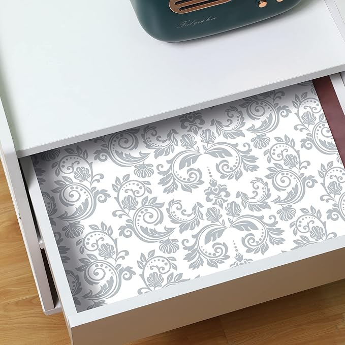 10 Sheets Drawer Liners for Dresser Scented Drawer Liners Non Adhesive Scented Paper for Fragrant Home Shelf Closet(Lavender,Chic Pattern)