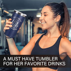 Father's Day Gift for Dad, Grandpa, Husband & Mechanics – 20oz Navy Blue Tumbler | I Fix Stuff & I Know Things - Funny Christmas Birthday Gift for Men | Dad Gifts
