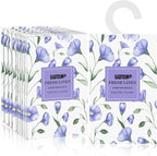 MYARO Large 12 Pcs Linen Scented Sachets for Drawer and Closet, Long-Lasting Sachets Bags Air Freshener Fresh Scents, Hanging Potpourri Bags Home Fragrance for Lover