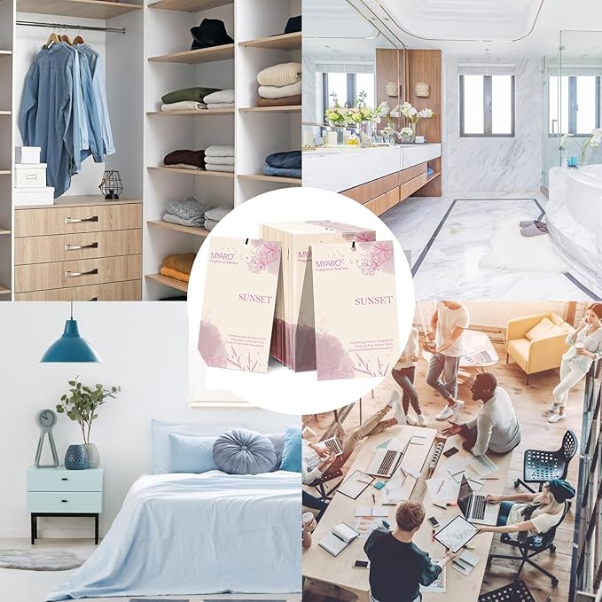 Sachets Scented for Closet and Drawer, MYARO 12 PCS Closet Odor Eliminator Air Fresheners for Home Long Lasting, Make Your House Smell Good