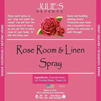 Rose Room & Linen Natural Spray 4 oz Julie’s Reserve
