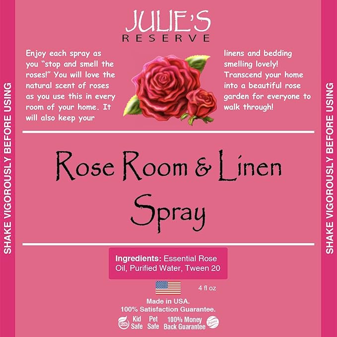 Rose Room & Linen Natural Spray 4 oz Julie’s Reserve
