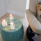 Firefly Fuels Refillable Glass Oil Candle - 2 oz Liquid Candle for Indoor Use, Outdoor Events, Emergency Lighting - Clean Burning with Wick and Holder Included. Use with Liquid Paraffin or Lamp Oil