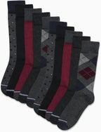 Nautica Mens Dress Socks - 10 Pack Breathable Stretch Crew-Length Work Socks for Men for Business Formal Wear (Sizes: 6-12.5)