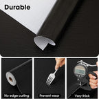 Shelf and Drawer Liner, Kitchen Cabinet Liners Non-Adhesive Thick Non-Slip Waterproof Washable Fragrant Mats Protect Dresser Shelves Cupboard Bathroom Cabinets, Black, 24 in X 10 FT