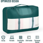 Veken 10 Set Packing Cubes for Travel Essential, Suitcase Organizer Bags in 4 Sizes, Carry-On Luggage Accessories with Large Laundry & Hanging Toiletry Bag, Must-Have for Airplane, Road Trip & Camping