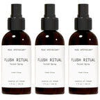 Muse Apothecary Flush Ritual - Aromatic & Refreshing Toilet Spray, Use Before You Go, 4 oz, Infused with Natural Essential Oils - Fresh Citrus, Pack of 3
