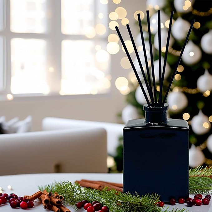 Urban Naturals Reed Diffuser Sticks 10 Inch Black Fiber, 50 Count, Premium Replacement for Fragrance Oil Diffusers