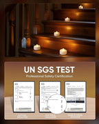 5plots Flameless Candles, 50Pcs Tea Lights Candles Battery Operated, Flameless Tealight Candles Flickering, Electric Tea Lights Votive Candles - White - 1.5" x 1.25"