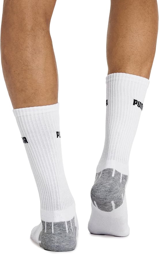 PUMA mens 6 Pack Crew Socks