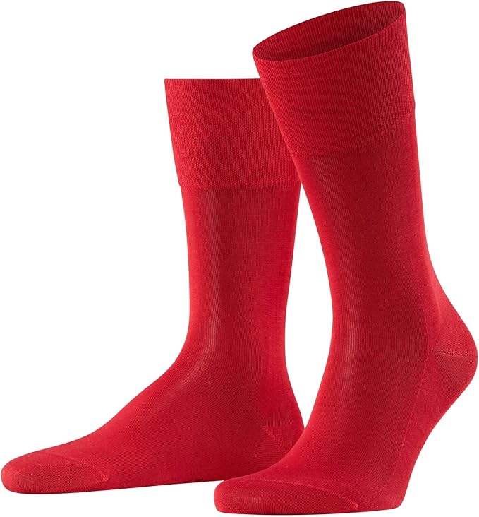 FALKE Men's Tiago Dress Socks, Sustainable Cotton, Crew, 1 Pair