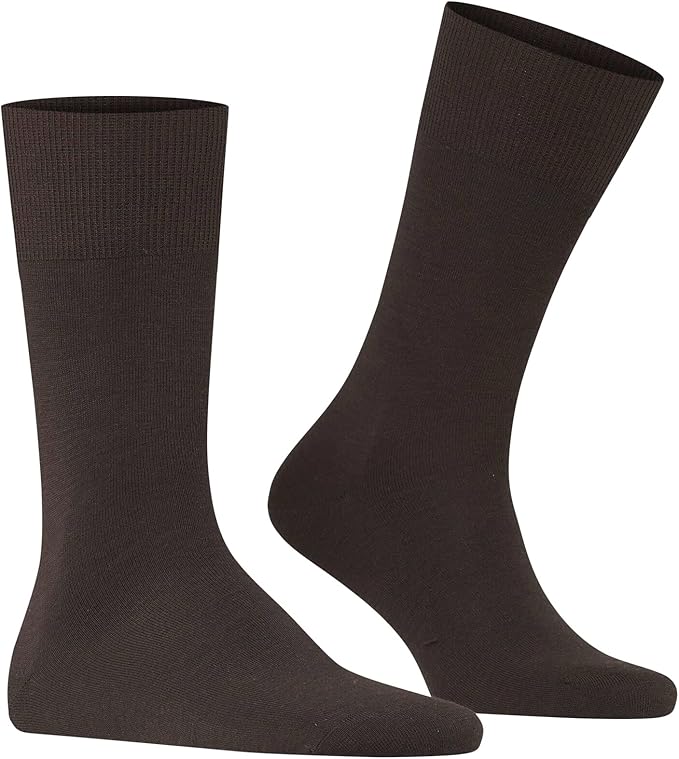 FALKE Men's Airport Dress Socks, Premium Merino Wool Cotton Blend, Sustainable Luxury, Eco-Friendly Business Casual, 1 Pair