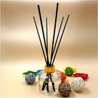 50 Pieces Fiber Reed Diffuser Replacement Refill Sticks for Aroma Fragrance (White, 12" x4mm)