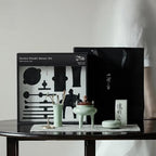 Celadon Incense Powder Burner Set - Making Incense Seal with 12pcs Toolskit, Three-Legged Incense Holder for Powder/Stick/Cone/Coil, Gift for Women, Deluxe Incense Burner Gift