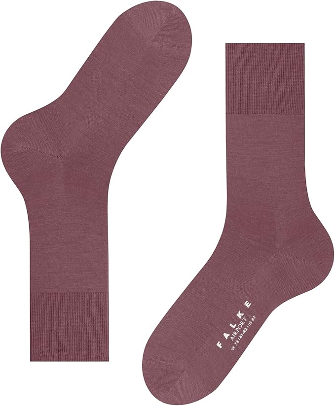 FALKE Men's Airport Dress Socks, Premium Merino Wool Cotton Blend, Sustainable Luxury, Eco-Friendly Business Casual, 1 Pair