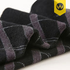 WANDER Men's Dress Socks Cotton Thin Classic Lightweight Socks 6/8 Pairs Solid & Patterned Soft Breathable Socks