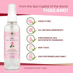 Rose Linen and Room Spray, Natural Pillow Spray Made with Pure Rose Essential Oils, Relaxing Home Fragrance