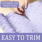 Eersida 20 Sheets 14 x 19.5 Inch Scented Drawer Liners for Dresser Non Adhesive Fragrant Drawer Liners Paper for Bedroom Kitchen Cabinet Home Shelf Closet (Lavender)