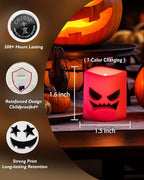 Homemory 24Pack Color Changing Halloween Flameless Candles, 200+ Hours LED Votive Candles, Battery Operated Tea Lights for Pumpkin, Party, Christmas Decor (Batteries Included)