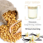 12 Pcs 6 Oz Bulk White Soy Candles,Vanilla Scented Candles Set,Bulk Aromatherapy Candle,Great Stress Relieving Scented Candle for Girls as a Gift for Birthdays, Weddings and More!