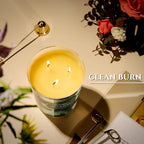 HomeLights 3-Wick Candles for Home Scented - 34oz Soy Wax Blend Candle Long-Lasting Fragrance, Scandinavian Minimalist Design Home Decor and Housewarming Gifts, Sage & Moss