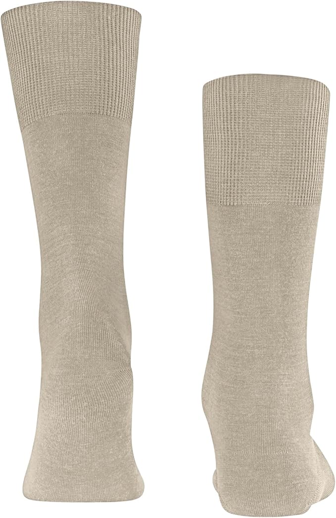 FALKE Men's Airport Dress Socks, Premium Merino Wool Cotton Blend, Sustainable Luxury, Eco-Friendly Business Casual, 1 Pair