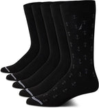 Nautica Mens Dress Socks - 5 Pack Breathable Comfort Stretch Crew-Length Work Socks for Men for Business Formal Wear (6-12.5)