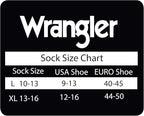 Wrangler Mens Ultra Dri Seamless Toe Western Boot Socks 3 Pair Pack