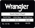 Wrangler Mens Ultra Dri Seamless Toe Western Boot Socks 3 Pair Pack