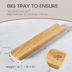 Koville Travertine Incense Holder, Incense Holder for Sticks, Long Incense Sticks Holder Ash Catcher for Meditation Yoga SPA, Natural Stone Incense Burner, Home Table Decor(Yellow)