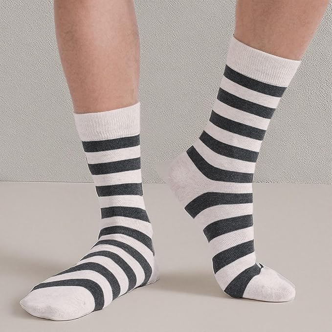 DRASEX Men's Dress Socks Funky Colorful Pattern Cotton Novelty Casual Crew Socks