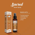 Sacred Element's Spiritual Aura Room Spray | Natural Purifying Mist for Energy Clearing, Negativity Release, Spiritual Balance & Aromatherapy | 3.38 Fl Oz / 100ml Non-Toxic Air Freshener.