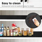 Shelf and Drawer Liner, Kitchen Cabinet Liners Non-Adhesive Thick Non-Slip Waterproof Washable Fragrant Mats Protect Dresser Shelves Cupboard Bathroom Cabinets, Black, 24 in X 30 FT
