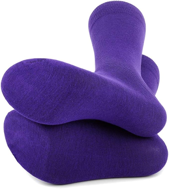 Feraricci Solid Color Casual Dress Socks for Men - Colorful & Comfortable Crew Socks