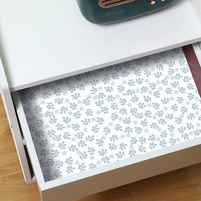 10 Sheets Drawer Liners for Dresser Scented Drawer Liners Non Adhesive Scented Paper for Fragrant Home Shelf Closet(Linen,Grass Style)