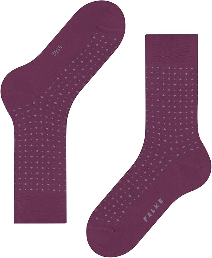 FALKE Men's Tiago Dress Socks, Sustainable Cotton, Crew, 1 Pair