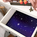 10 Sheets Drawer Liners for Dresser Scented Drawer Liners Non Adhesive Scented Paper for Fragrant Home Shelf Closet (Linen,Starry Sky)