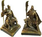 Guan Yu Sitting Statue,Chinese Fengshui Guan Gong Statues,Antique Bronze Finish Statues for Decoration car Home Office Tabletop,Historical Collection Good Lucky Gifts 5.12 Inch