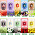 Scented Candles, Jasmine, Rose, Vanilla, Bergamot, fig, Lavender, Lemon, Spring,Strawberry, Rosemary, Aromatherapy Candles,Soy Wax Glass Jar Candle - 40 Pack