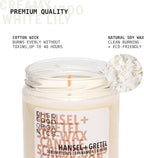 Scented Soy Wax Candle for Home, Cinnamon and Ginger Candle, Essential Oils, Soy Candles Non Toxic, Aromatherapy Candles, 16oz, 60 Hours Burn Time, Hansel and Gretel's House Scent