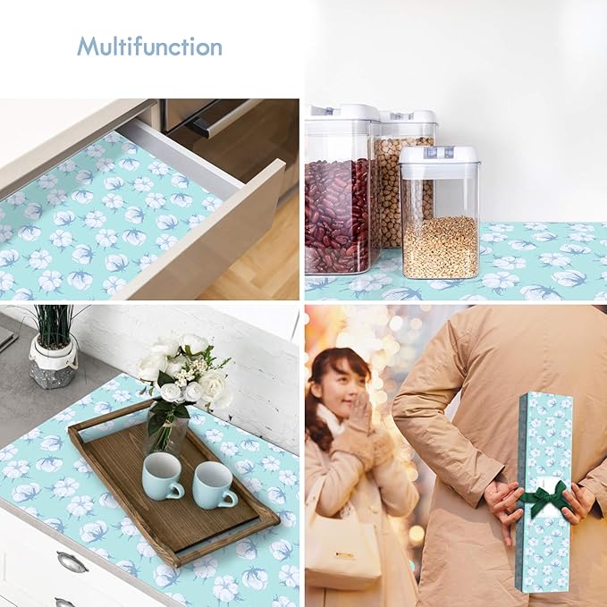 SCENTORINI Cotton Scented Drawer Liners, 6 Sheets Fragrant Paper Liners Non-Adhesive Paper Sheets for Home Closet, Dresser Drawers, Gift for Valentines Day Decor