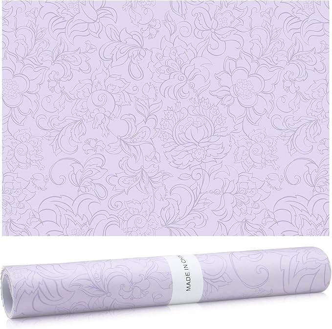 10 Sheets Drawer Liners for Dresser Scented Drawer Liners Non Adhesive Scented Paper for Fragrant Home Shelf Closet(Lavender,Cute Pattern)
