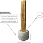 TOBOHU Gray Marble Ceramic Palo Santo Stick Holder, Palo Santo Burner Bowl