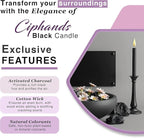 Spell Chime Candles 40 pcs Black Candles, 4" Tall Unscented Mini Taper Candle for Witchcraft, Wiccan Altar, Magic Tools, Rituals, Prayer, Meditation and Party Decoration